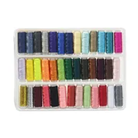 Fil à coudre en polyester 6 couleurs pour broderie à la main point de croix couture accessoires d'outils de couture