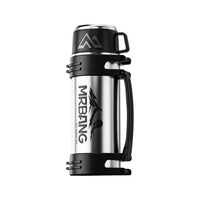 Termo de Acero Inoxidable de Boca Ancha con Aislamiento al Vacío de Gran Capacidad (2000 ml), Portátil, con Asa, a Prueba de Fugas, Libre de BPA, con Logotipo Personalizado