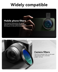 Filtre polarisant circulaire (CPL) <span class=keywords><strong>APEXEL</strong></span> 67 mm - Multi-couches, design fin pour la polarisation des objectifs d'appareil photo reflex numérique et de téléphones mobiles - Product Image 4
