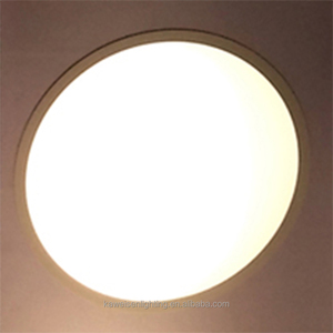 Cadre en bois rétro 50w diamètre 600mm led circulaire intégré lumière simple solide rond led plafonnier pour éclairage domestique chambre à coucher - Product Image 6