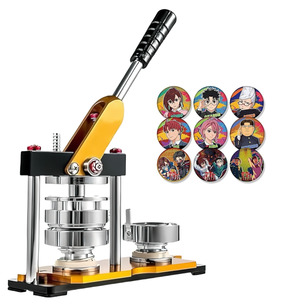 Máy làm nút tròn kích thước 25-75mm, máy Huy hiệu pin, có thể làm huy hiệu, dụng cụ mở chai, gương, nam châm - Product Image 1