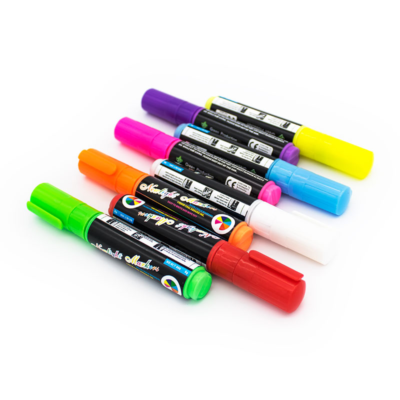 Stylo marqueur à encre haute luminosité, récipient professionnel durable, liquide, marqueur pour publicité, 10 pièces