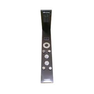 Intelligent Thermostatic Digital Display Shower Set 7008 Rectangle Wall <b>Mounted</b> With Rain Shower And Handheld For Bathroom - Product Image 4