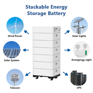 Solar Energy Storage Power System Home 40kWh 51.2V 100Ah Stackable High Voltage <b>Rechargeable</b> <b>Battery</b> Pack CAN LiFePO4 <b>Battery</b> - Product Image 1