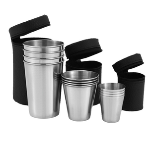 แก้วทรงกรวยแบบพกพาสำหรับกาแฟ ไวน์ เบียร์ รุ่น DF M11 ขอบม้วน สำหรับใช้งานกลางแจ้ง - Product Image 3