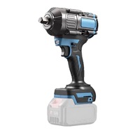 Clé à chocs sans fil KZ à moteur à balais, boîtier entièrement en aluminium, couple élevé, 21V, lithium-ion, électrique, mandrin 1/2, vitesse variable