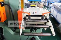 Mesin Pembuat Sudut Flens TDF Saluran HVAC Otomatis Penuh BYFO JB23 Mechanical Punch Corner Production Line