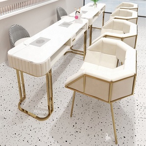 Hot Sale Modern Beauty Metal Optional <b>Nail</b> Table with dust collector Ladies Salon Manicure Station Furniture <b>Nail</b> Tables - Product Image 1