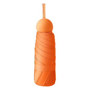 Mini Capsule Umbrella Portable Five Fold Sun Protection Umbrella For Rain And Sunny Days Advertising Gift With Logo Printing - Product Image 5