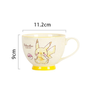 <strong>Pokemoned</strong> Pikachus Ceramic Breakfast <strong>Mug</strong> Cute Cartoon Coffee Cup Large Handle Household Water Cup - Product Image 5