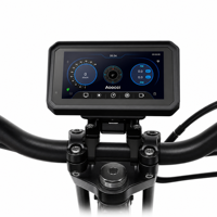 Navigateur GPS pour moto Aoocci 7 pouces avec écran de voyage, CarPlay et luminosité automatique pour la navigation moto