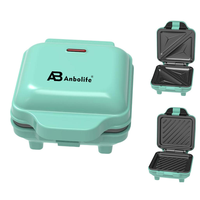Anbolife OEM ODM Factory Direct Gaufrier 750W avec plaques antiadhésives et pieds antidérapants pour omelettes