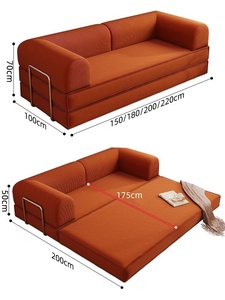Divano Letto Reclinabile VIVA in Corduroy, Modulare e Sfoderabile, a Tre Posti, con Spugna ad Alta Densità, Design Moderno e Semplice - Product Image 6
