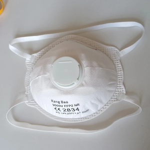 Masker KN95 PM2.5 FFP2 Sekali Pakai Industri dengan Katup 4-Lapisan Karbon Aktif Lipat Bentuk Cangkir Wajah Bersertifikasi EN149 - Product Image 1