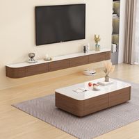 Meuble TV moderne et simple en bois massif blanc, support au sol pour salon, chambre, salle à manger, école, appartement, hôtel