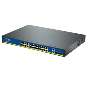 Actieve 24 Poe Switch Poorten <span class=keywords><strong>2</strong></span> Uplink + Sfp 100/1000Mbps 400W Voor Cctv Camera Draadloze Ap Lite Beheerde <span class=keywords><strong>Web</strong></span>/App Ieeee 802.3af/At - Product Image 5