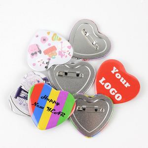 100 Sets de Botones Metálicos en Forma de Corazón para Máquina de Hacer Botones, Partes Metálicas Lisas para Hacer Botones Redondos DIY - Product Image 4