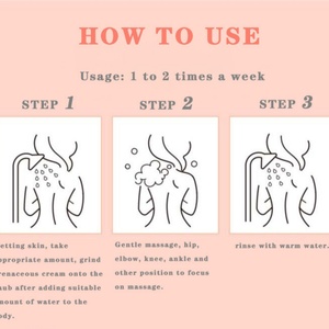 Crème exfoliante hydratante pour le corps à la rose, personnalisable avec logo d'usine OEM, à base d'huile d'amande douce, pour le soin de la peau du visage et du corps - Product Image 5