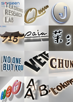 SKYSEEN vente en gros marketing personnalisé Led signe or métal reine rétro-éclairé signe artistique lettre décor pour magasin de luxe et salon