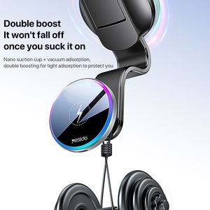 Newest Design <strong>Yesido</strong> C292 15W Magnetic Suction Wireless Charging Car Holder Wireless Phone Charger Holders - Product Image 4