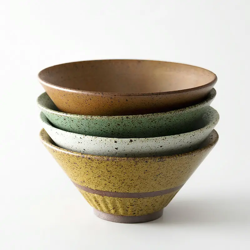 YIDING wholesale Household ceramic Rice Bowl Japanese Salad Bowl retro Commercial porcelain Soup Bowl Personality Tableware