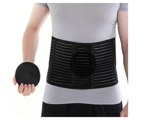 HKJD Ceinture de soutien pour <span class=keywords><strong>hernie</strong></span> <span class=keywords><strong>abdominale</strong></span> avec coussin de compression Ceinture de soutien pour <span class=keywords><strong>hernie</strong></span> ombilicale pour hommes et femmes - Product Image 1