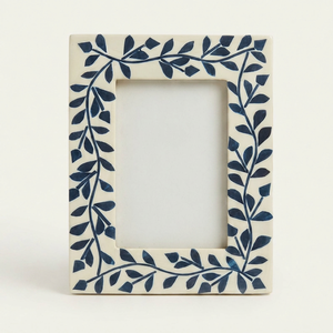 Trending Hot Selling Eco-friendly Lightweight Modern MDF Photo <b>Frame</b> Rectangular 4x6 Inch Aperture Blue <b>White</b> Geometric Resin - Product Image 1