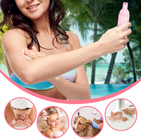 Botol Dispenser Lotion Perjalanan dari Plastik PP 2 oz dengan Pompa, Botol Busa Cair Mini