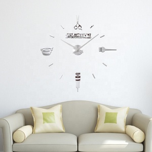 Orologio da <span class=keywords><strong>parete</strong></span> con adesivo decorativo per la casa all'ingrosso 3D design senza cornice <span class=keywords><strong>orologi</strong></span> da <span class=keywords><strong>parete</strong></span> fai da te - Product Image 3