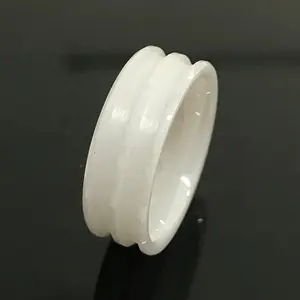 Bibelots en céramique blanche pour incrustation, fabrication de bijoux personnalisés, Double canal, 8mm, 2.5mm, offre spéciale