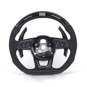 <span class=keywords><strong>Volante</strong></span> Deportivo <span class=keywords><strong>S</strong></span> <span class=keywords><strong>Line</strong></span> en Alcántara y Fibra de Carbono con LED para <span class=keywords><strong>Audi</strong></span> A3 <span class=keywords><strong>A4</strong></span> A5 A6 <span class=keywords><strong>B7</strong></span> 8V B9 S3 S4 S5 RS3 RS4 RS5 RS6 RS7 C7 C8 Q5 Q7 - Product Image 1