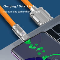 Câble USB Type C à charge rapide 120W 6A, rotation à 180 degrés, blindage tressé TPE, conducteur en cuivre pur de 1m pour téléphone portable
