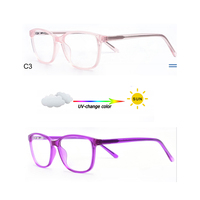 77005 enfants acétate photochromique monture optique changement de couleur lunettes