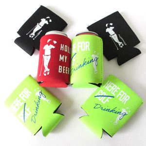Golf Themed Insulated Neoprene Can <b>Cooler</b> & Sleeve 12oz Waterproof Eco-Friendly Beer Holder for Golf Parties & Bulk Gifts - Product Image 3