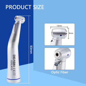 Pieza de mano de contraángulo de fibra óptica de baja velocidad dental X25LKV3 pieza de mano dental 1:1 - Product Image 4