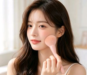 Durable Long-handle Pink Blush <b>Brush</b> Moderate Powder Pickup and Comfortable Grip and Suitable for Women Facial Makeup Use - Product Image 4