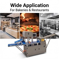 Machine automatique commerciale multifonctionnelle pour pain pita, pizza, et fabrication de peaux de raviolis/wontons, 60 pièces/min, pour restaurant