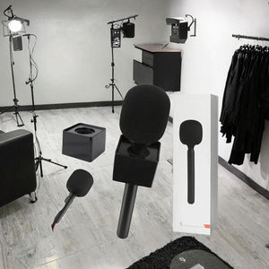 Adaptador Inalámbrico Tipo C 2 en 1 para Micrófono <span class=keywords><strong>Rode</strong></span> DJI con Soporte para Logotipo, Espuma Antiviento para Entrevistas y Soporte para Micrófono - Product Image 3