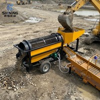 Trommel de lavage de boue intégré 10-20t/h avec micro-maille personnalisée pour les zones minières de boue tropicale en Afrique