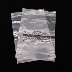 Custom Transparent Packing Low Density Polyethylene LDPE Recycled Resealable Polybag Pe Flat Plastic Poly Bags For Packaging