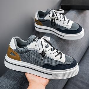 2026 New Model Fitness Training Board Shoes - Fashionable, Breathable, Durable, Lace-Up, White Casual Korean Style Shoes - Product Image 3