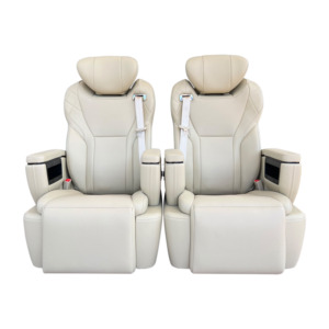 Asiento de Coche Eléctrico de Lujo Modificado con Masaje, Respaldo Reclinable, Asiento de Cuero para Pasajero con Reposacabezas y Reposapiés Ajustables - Product Image 5