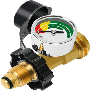Verbessertes Gas-Hochdruck manometer Propan-Tank manometer mit POL-Anschluss, Grill anschlüsse mit Schläuchen für 5-100lb Propan tank, S. - Product Image 1