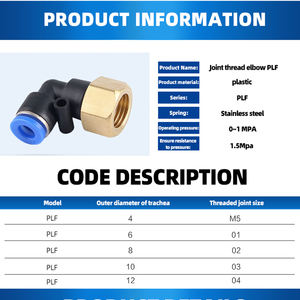 <span class=keywords><strong>PL</strong></span>-Serie 90 Ellenbogen One Touch Quick Push-in pneumatische Armatur PL8-02/4-M5/6-01/10-03 - Product Image 4