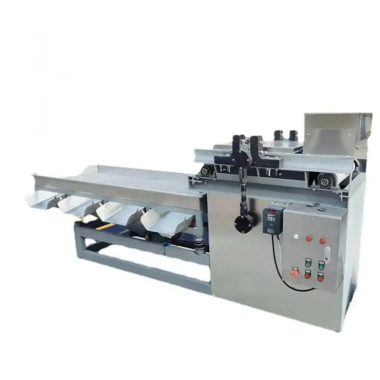Mesin pemotong kacang pin otomatis Industrial mesin pemotong lurus kacang Almond Dice mesin pemotong kacang untuk membuat baut mur