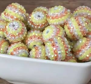 ลูกปัดอะคริลิคสี AB ขนาด 20 มม. แบบมีประกาย สำหรับทำสร้อยคอ สร้อยข้อมือ ต่างหู เครื่องประดับ DIY ตกแต่ง ยี่ห้อ Xxm - Product Image 4