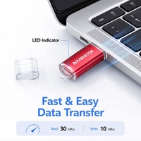 Unidad Flash USB 3.2 Nandstor de Capacidad Real, Venta al por Mayor de Fábrica, Memoria USB Metálica con Opciones de 4G 8G 16G 32G 64G 128GB 256GB para Automóvil