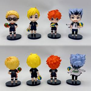 Lot de 8 figurines <span class=keywords><strong>Haikyuu</strong></span> en PVC style Q, incluant Hinata Shoyo, Nishinoya Yuuji, Itadori Tetsurou, Kozume <span class=keywords><strong>Kenma</strong></span>, figurines à collectionner en boîte surprise - Product Image 2