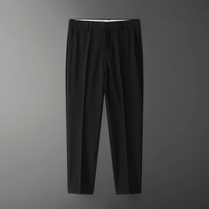 Pantalon <span class=keywords><strong>chino</strong></span> personnalisé pour hommes, coupe ajustée, avec technologie en coton respirant et infroissable, tenue de travail décontractée à l'aspect professionnel - Product Image 2