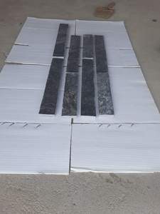 Strips Silver and Grey Glass Mixed Metal Mosaic <b>Tile</b> Glass for <b>Backsplash</b> Bulk Product Handmade Gray Colour - Product Image 3